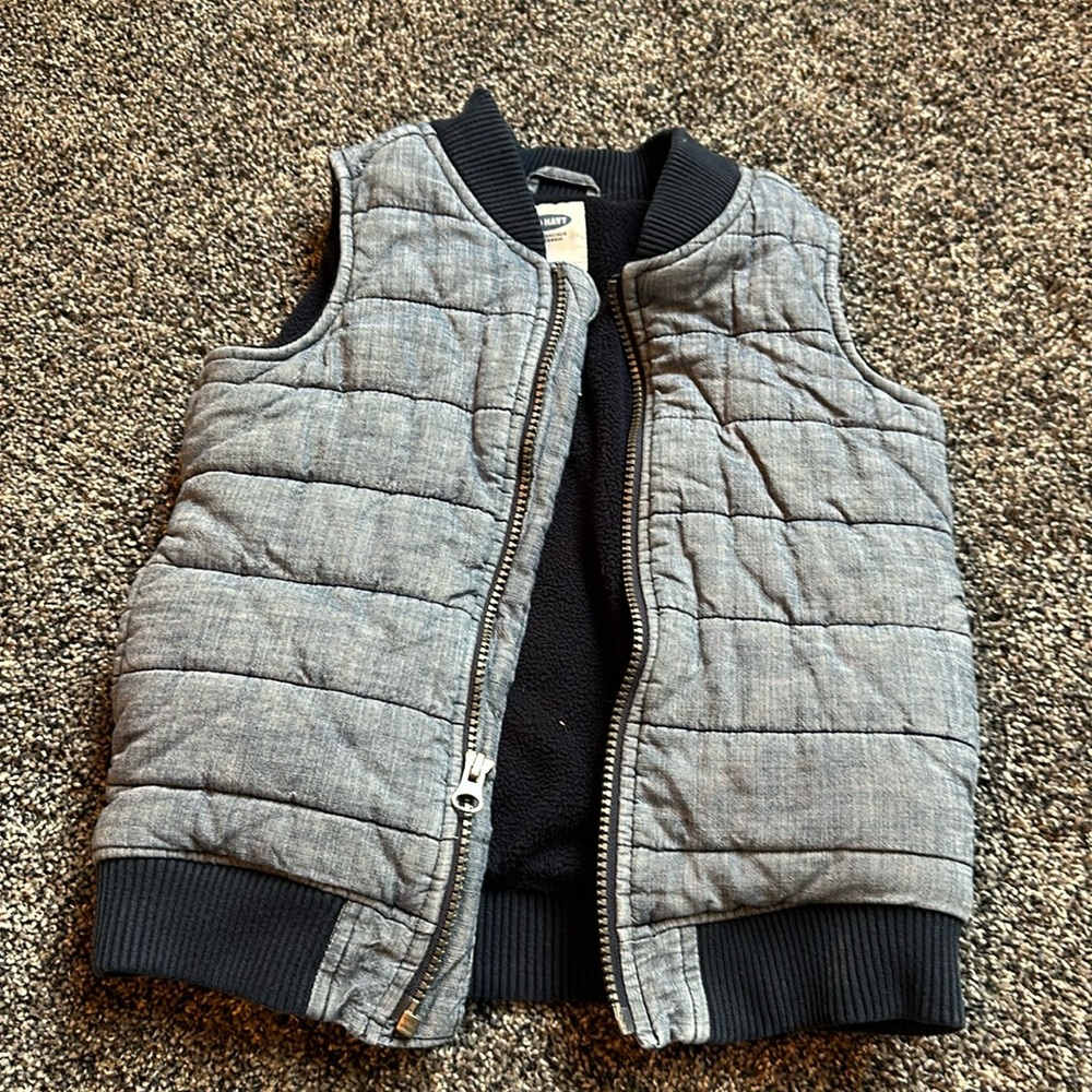 Boys Chambray Puffer vest